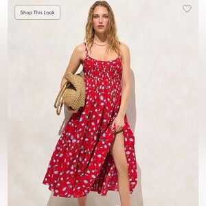 Floral Red Summer Dress